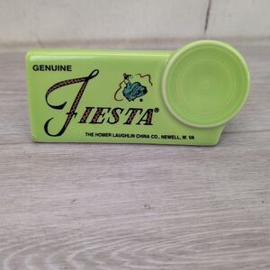 FIESTA DISPLAY SIGN 1998-99 Chartreuse Limited to Collectors Quarterly Members